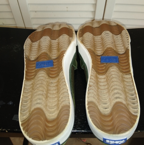 Keds Olive Green Quilted Slip-On Sneakers Size 7 Softerra Comfort - Picture 7 of 9